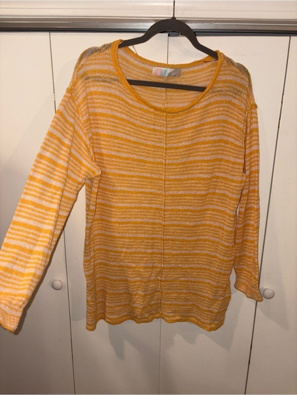 Free People Cotton Blend Striped coverup